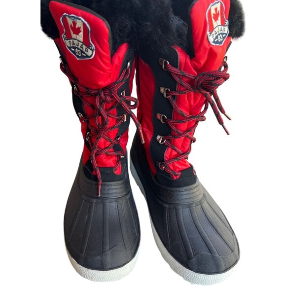 Pajar Canada Debby 2.0 Women's Size 9 Waterproof Lace up Boots Faux Fur Lined - Picture 2 of 10